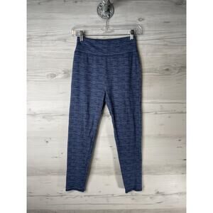 Flirtitude Active Pants Womens Medium Blue Heather Stretch Yoga Leggings